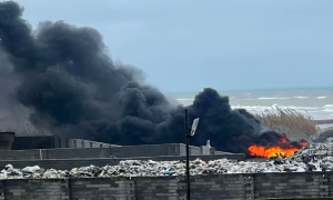 آتش‌سوزی در سایت دپوی زباله‌ محمودآباد