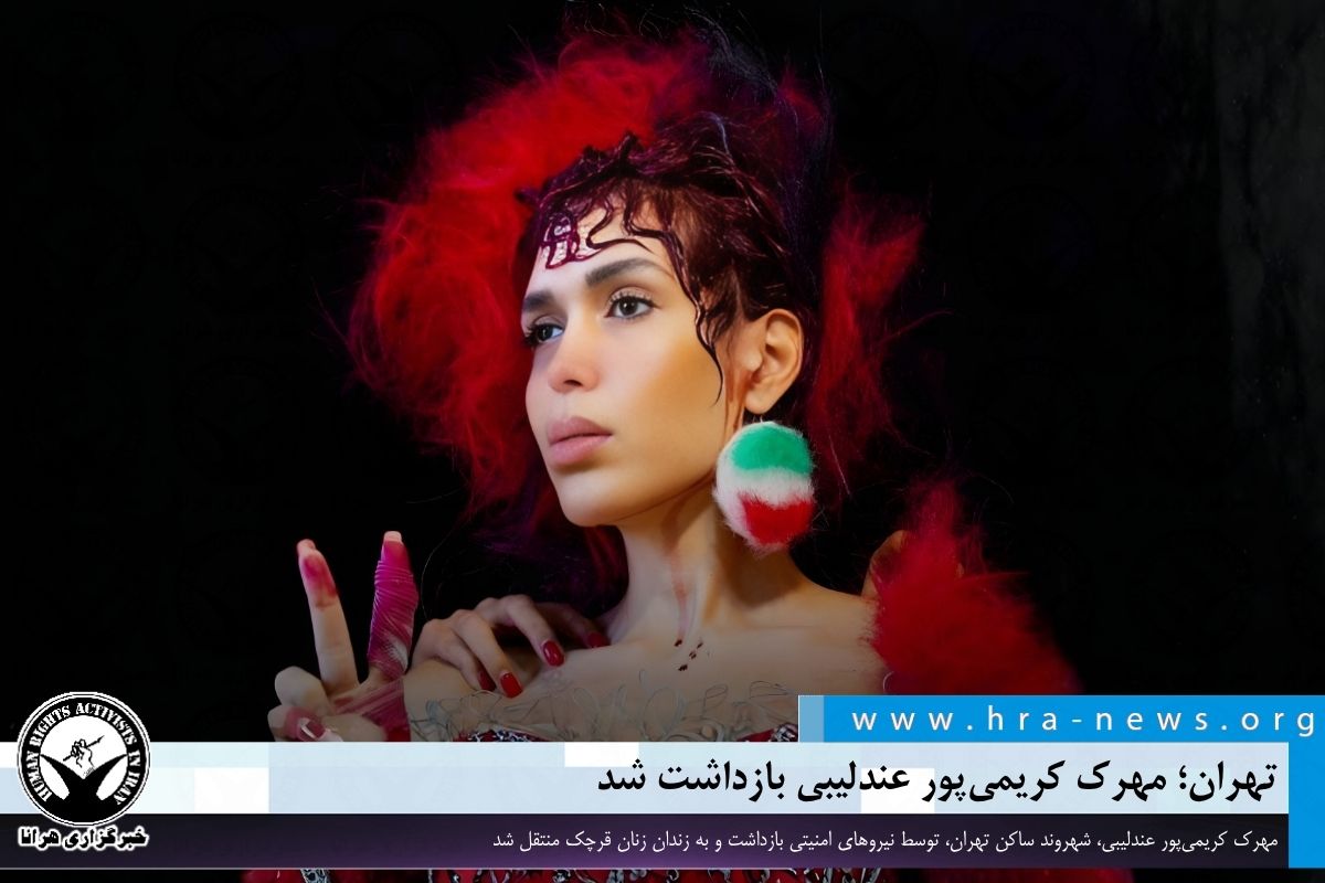 تهران؛ مهرک کریمی‌پور عندلیبی بازداشت شد